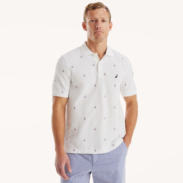 Classic Fit Printed Deck Polo