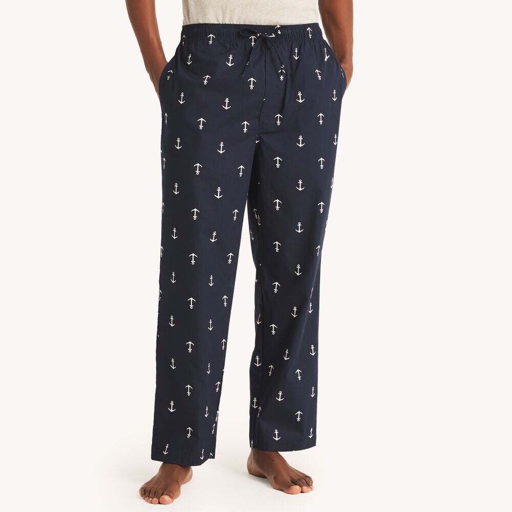 Anchor Print Sleep Pant,Peacoat,large