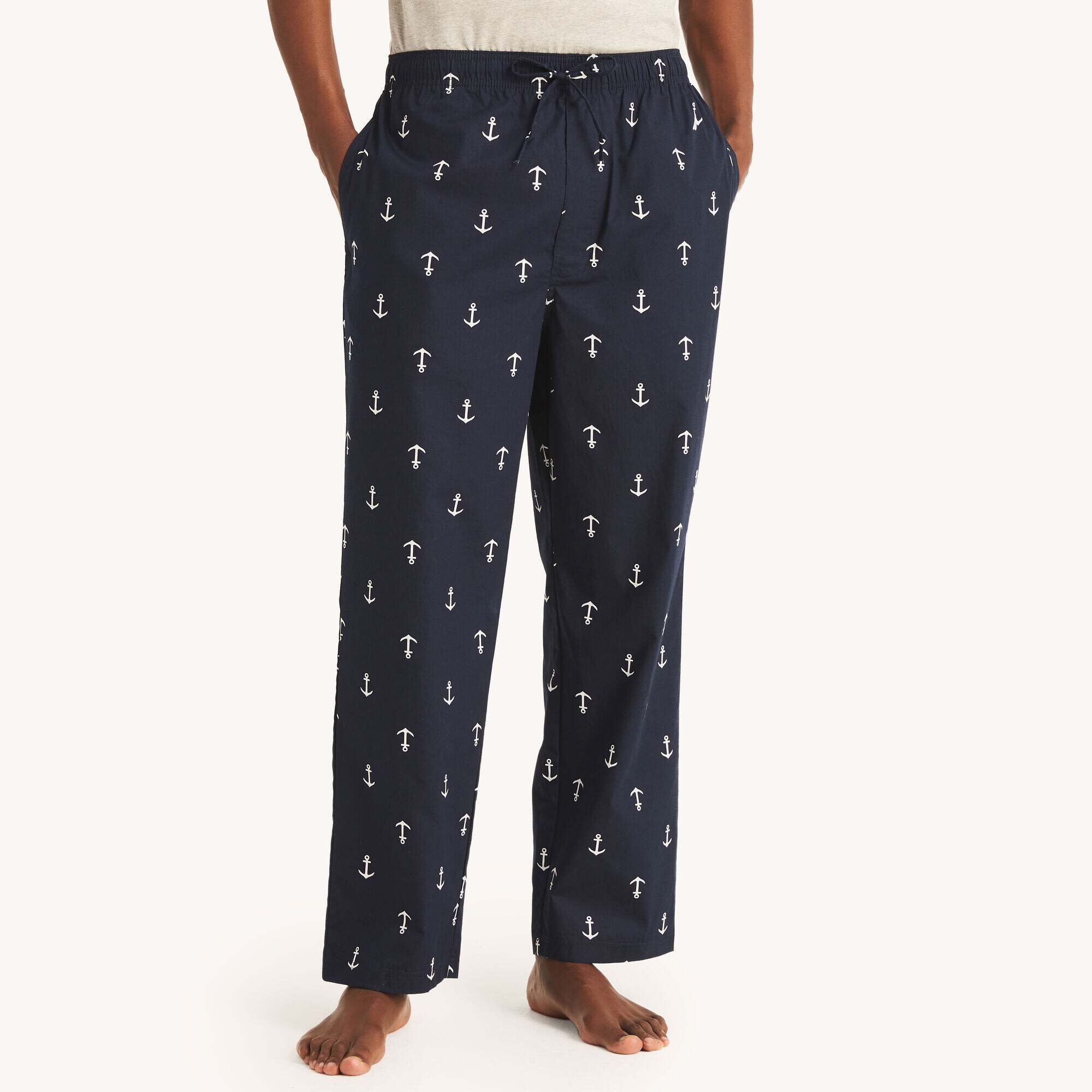 Anchor Print Sleep Pant,Peacoat,large