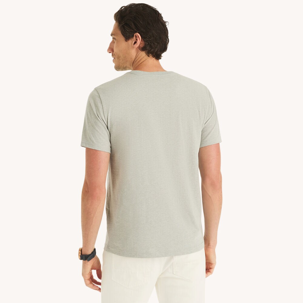 Rainbow Wave Graphic T-Shirt,Grey Heather,large