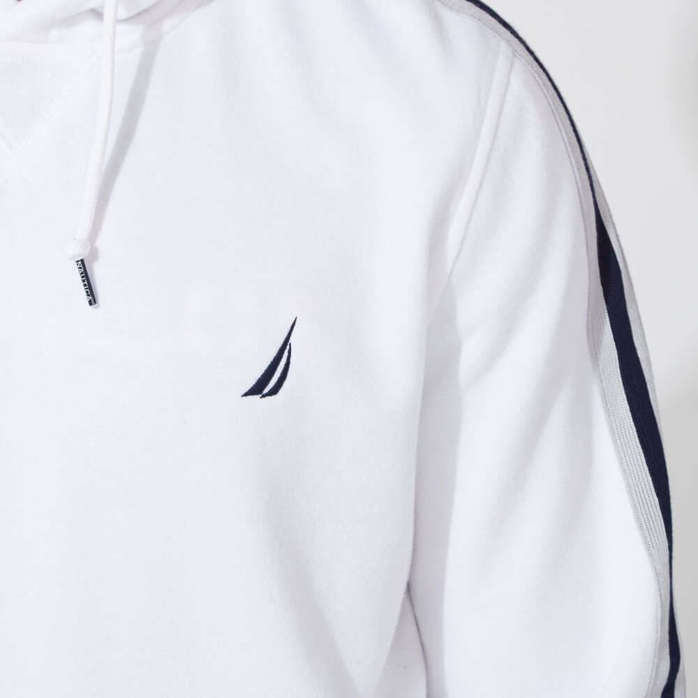 CLASSIC FIT JERSEY HOODIE,Bright White,large