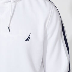 CLASSIC FIT JERSEY HOODIE,Bright White,large