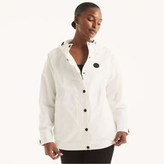 Lightweight Water-Resistant Jacket,Bright White,large