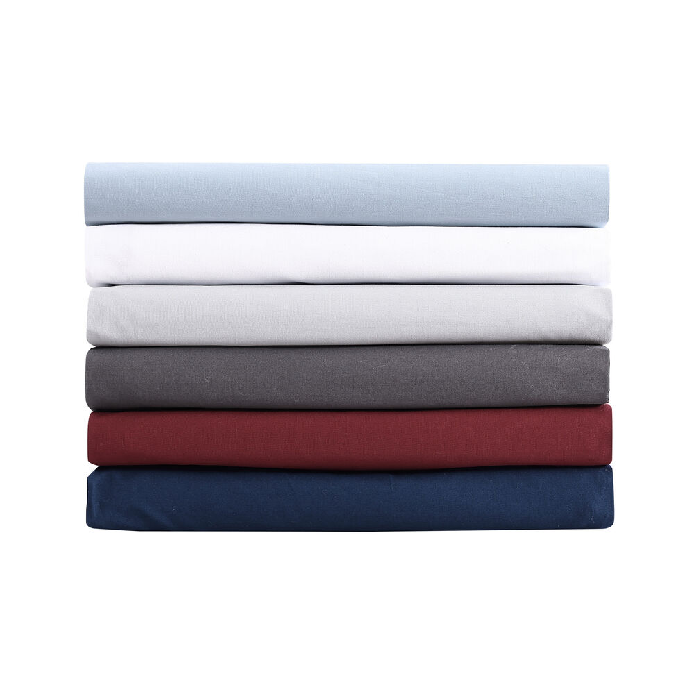 Solid Blue Twin Sheet Set,Sea Mist,large