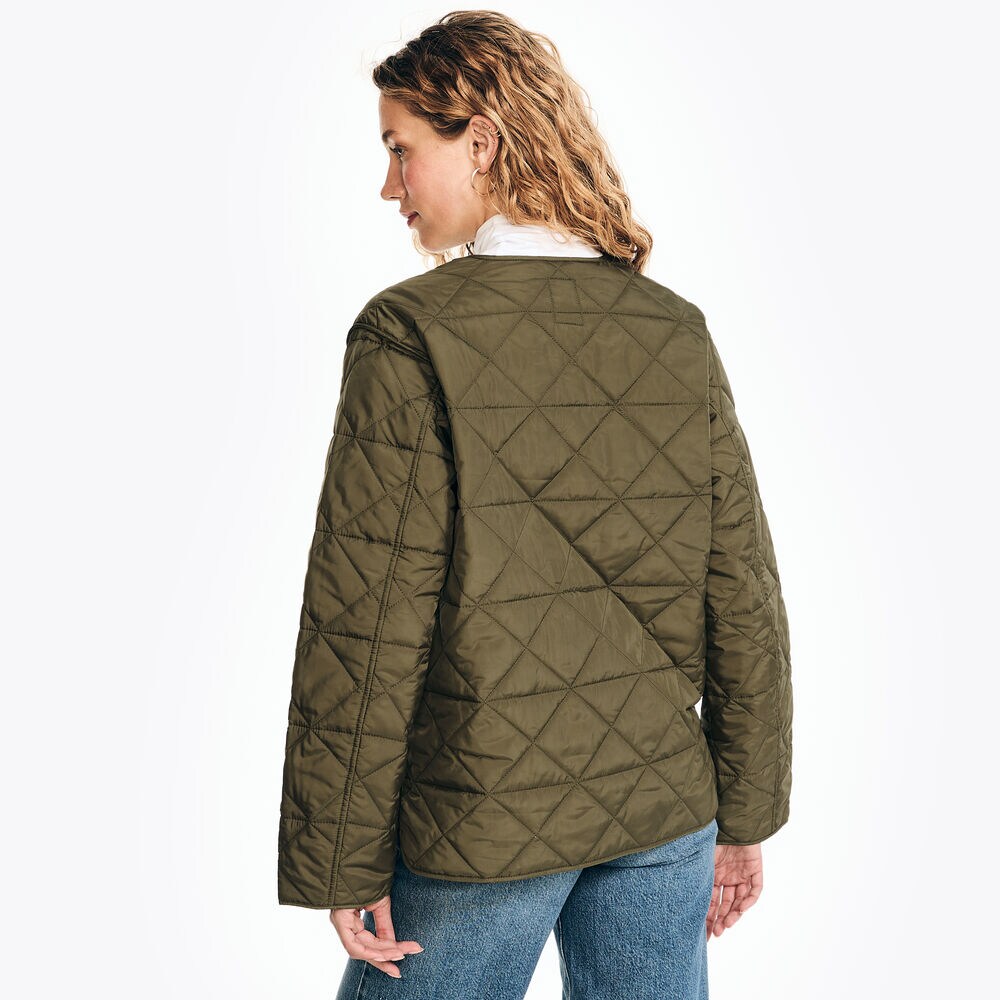 Quilted Jacket,Spearmint,large