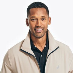 LIGHTWEIGHT RAINBREAKER BOMBER JACKET,True Khaki,large