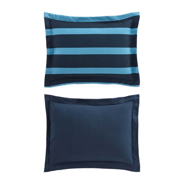 Keelson Stripe Blue King Comforter Set