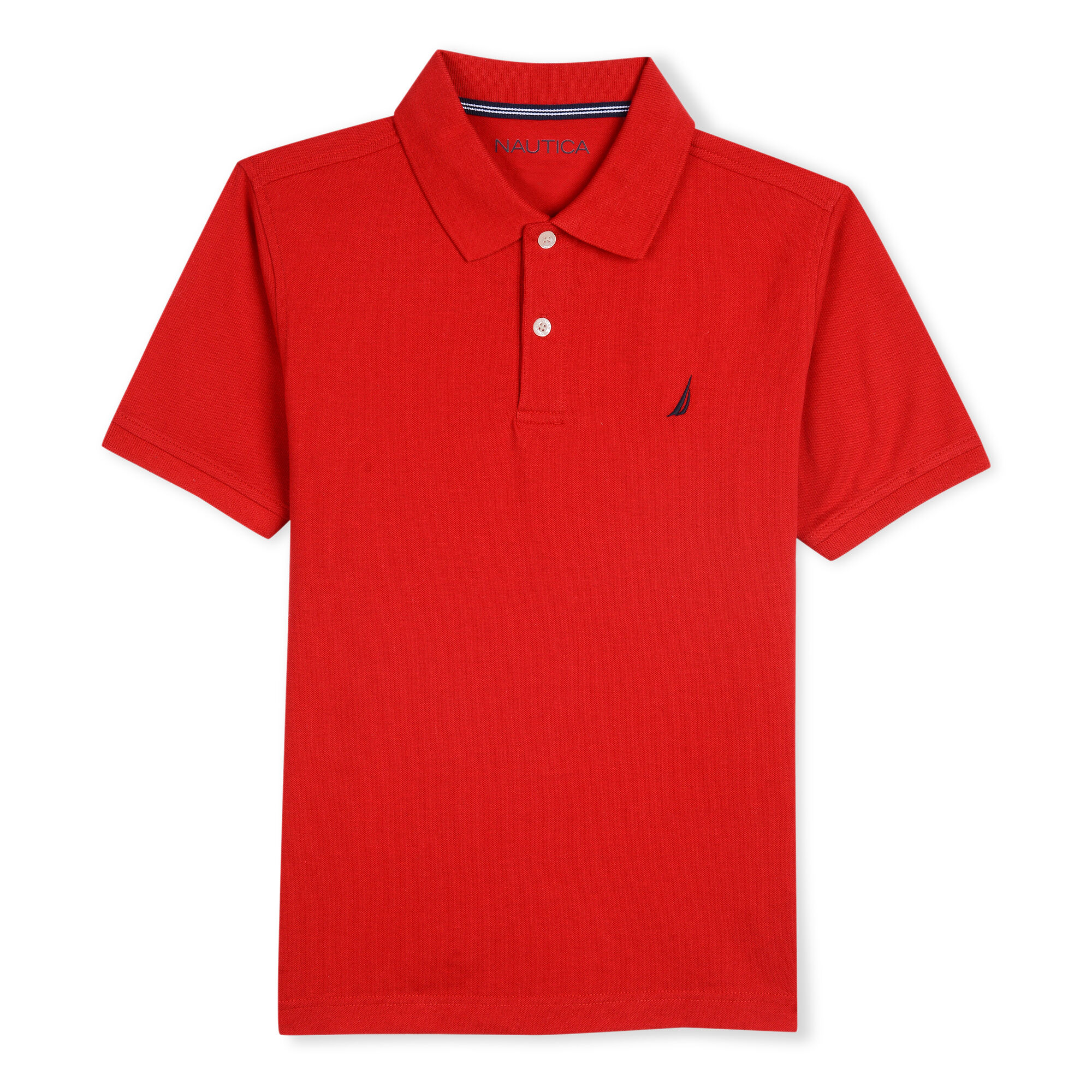 LITTLE BOYS' STRETCH DECK POLO (4-7),Melonberry,large
