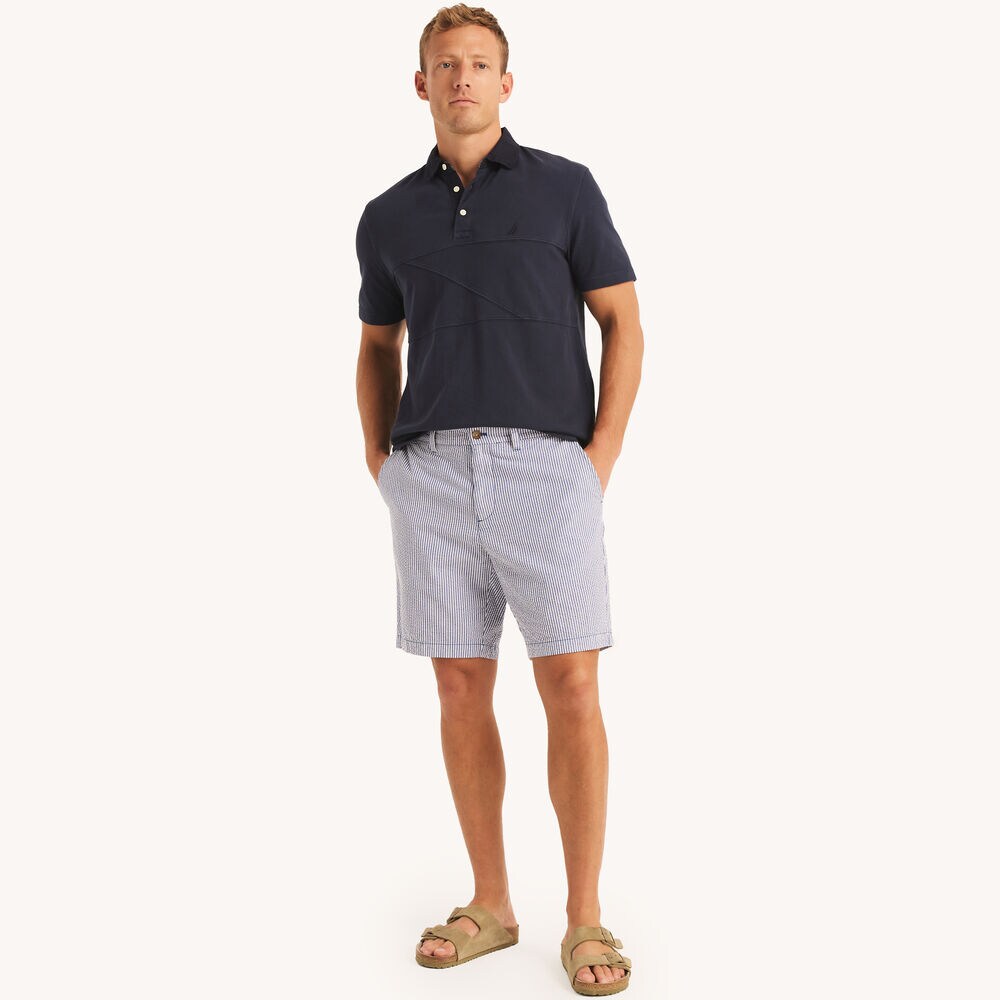 Nautica 8.5" Seersucker Short,Classic Blue,large