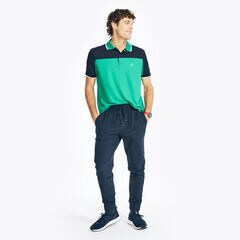 NAVTECH SUSTAINABLY CRAFTED CLASSIC FIT COLORBLOCK POLO,Navy,large