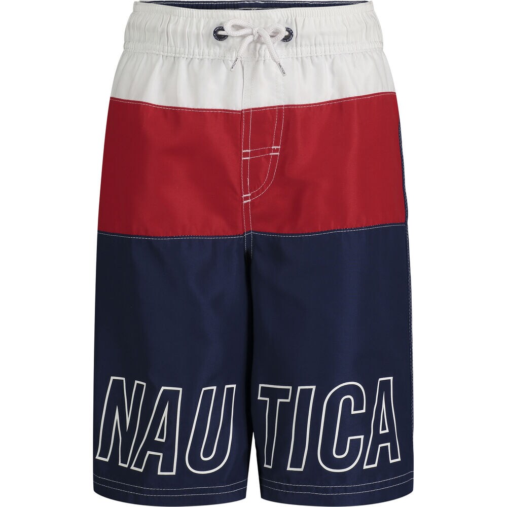 LITTLE BOYS' COLORBLOCK SWIM SHORT (4-7),J Navy,large