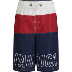 LITTLE BOYS' COLORBLOCK SWIM SHORT (4-7),J Navy,large