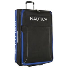 Point of Sail Expandable Luggage in Black/Cobalt,True Black,large