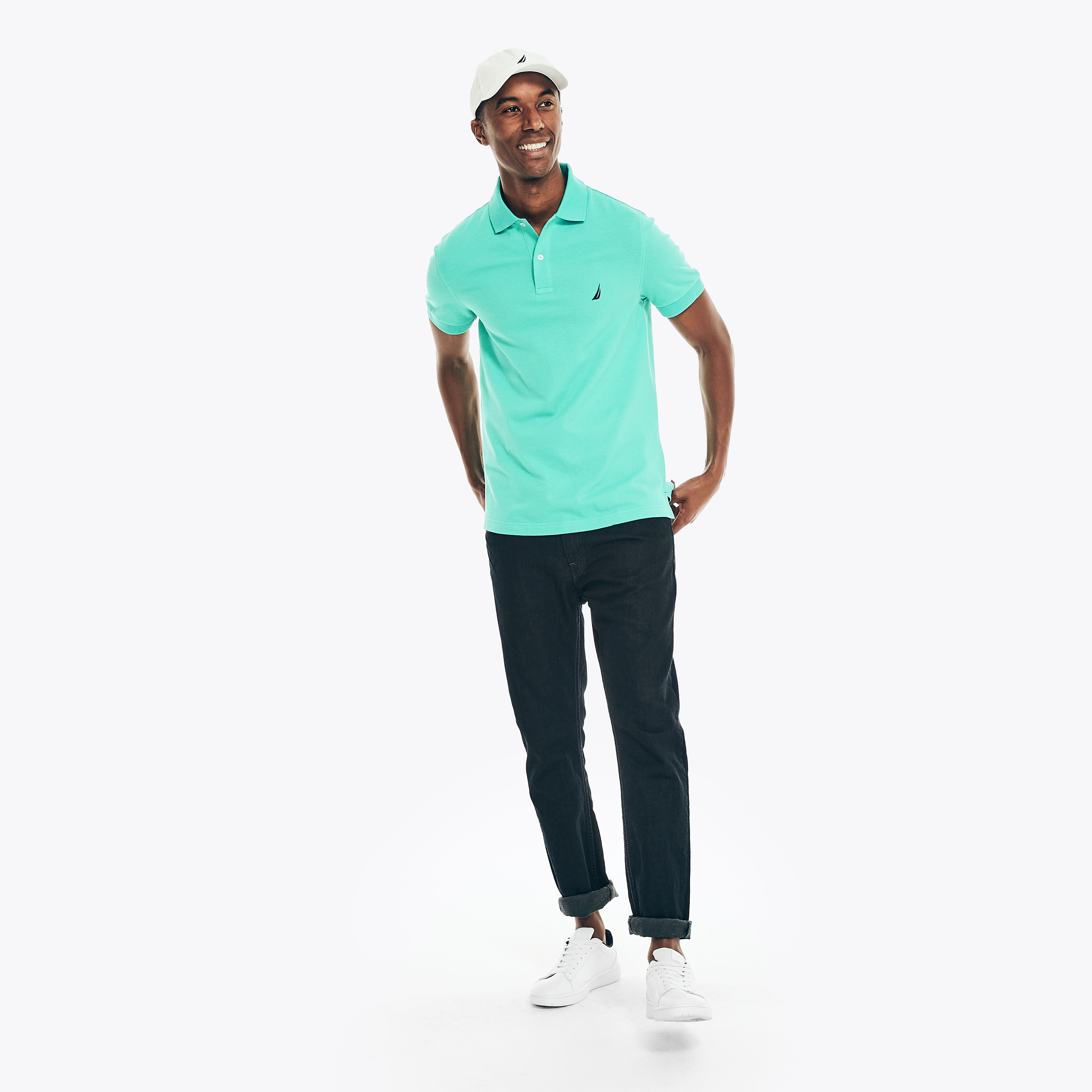 nautica slim fit polo