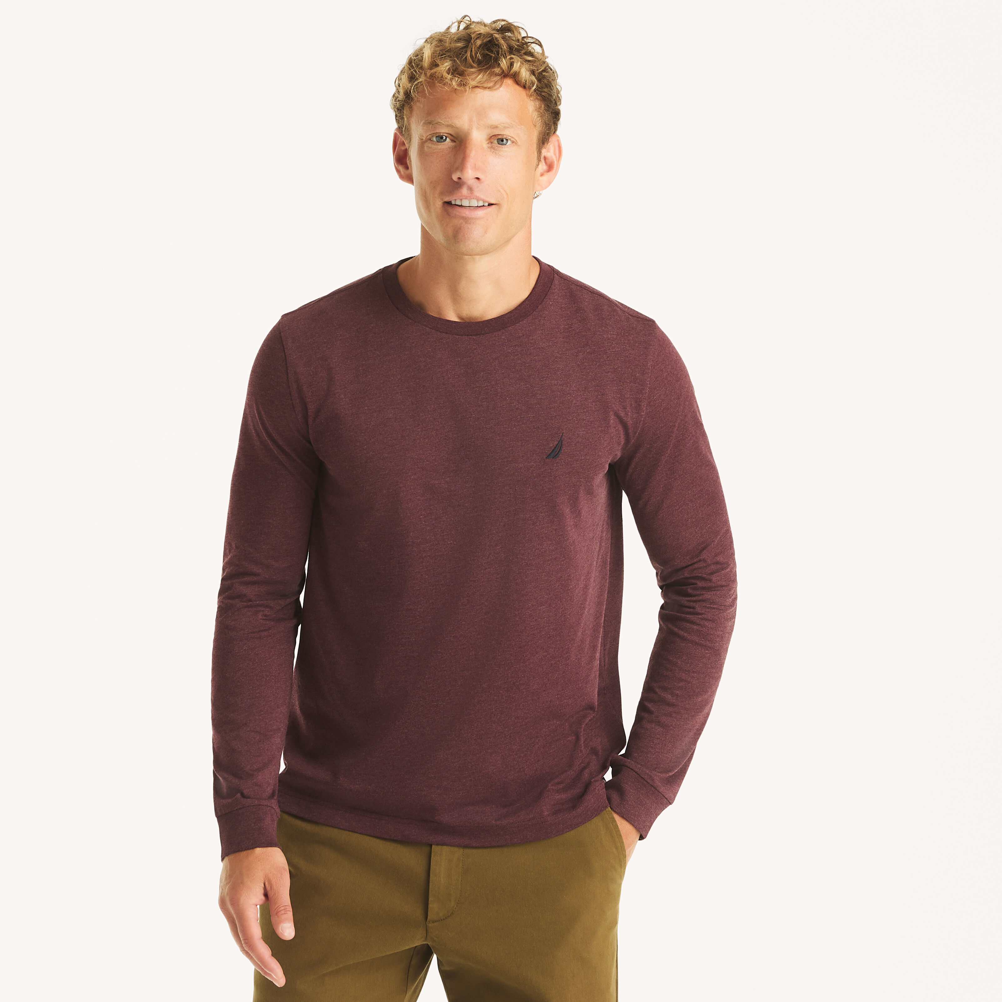 nautica men's long sleeve shirts