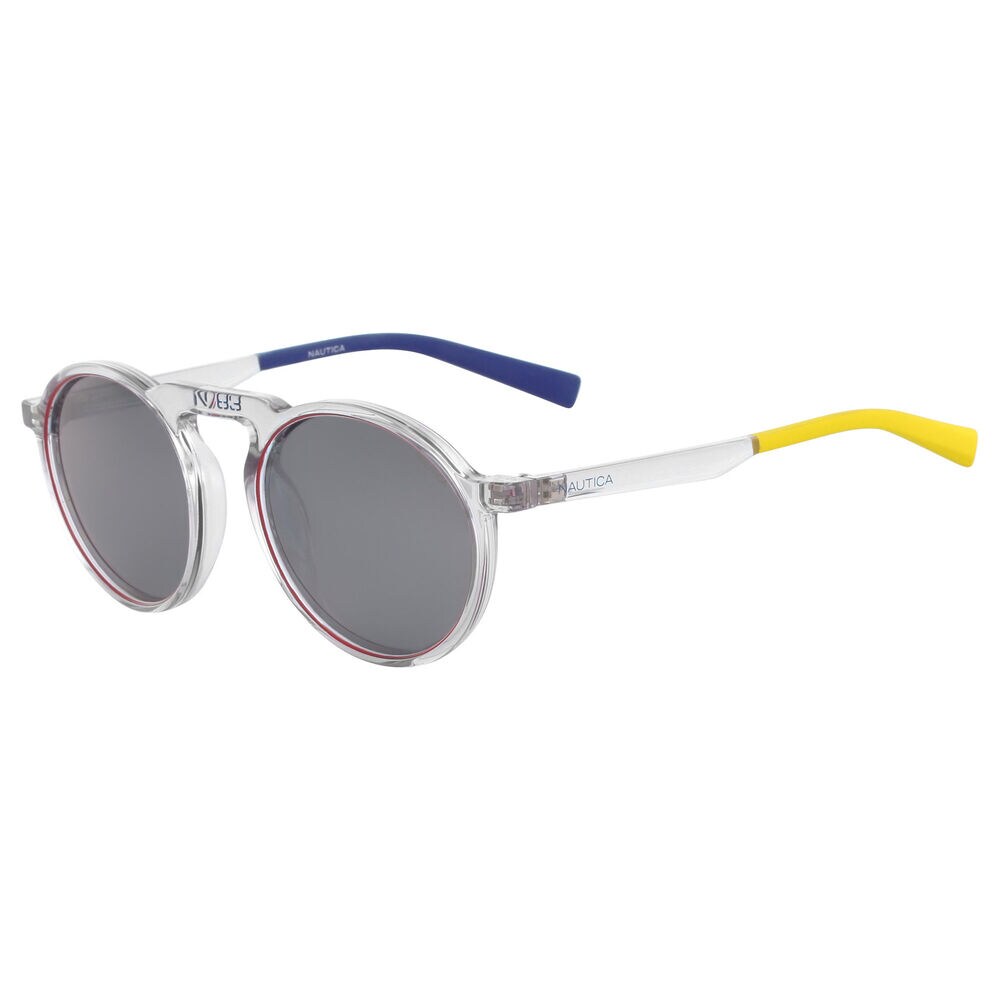RETRO SHAPE SUNGLASSES,Indian Dark Wash,large