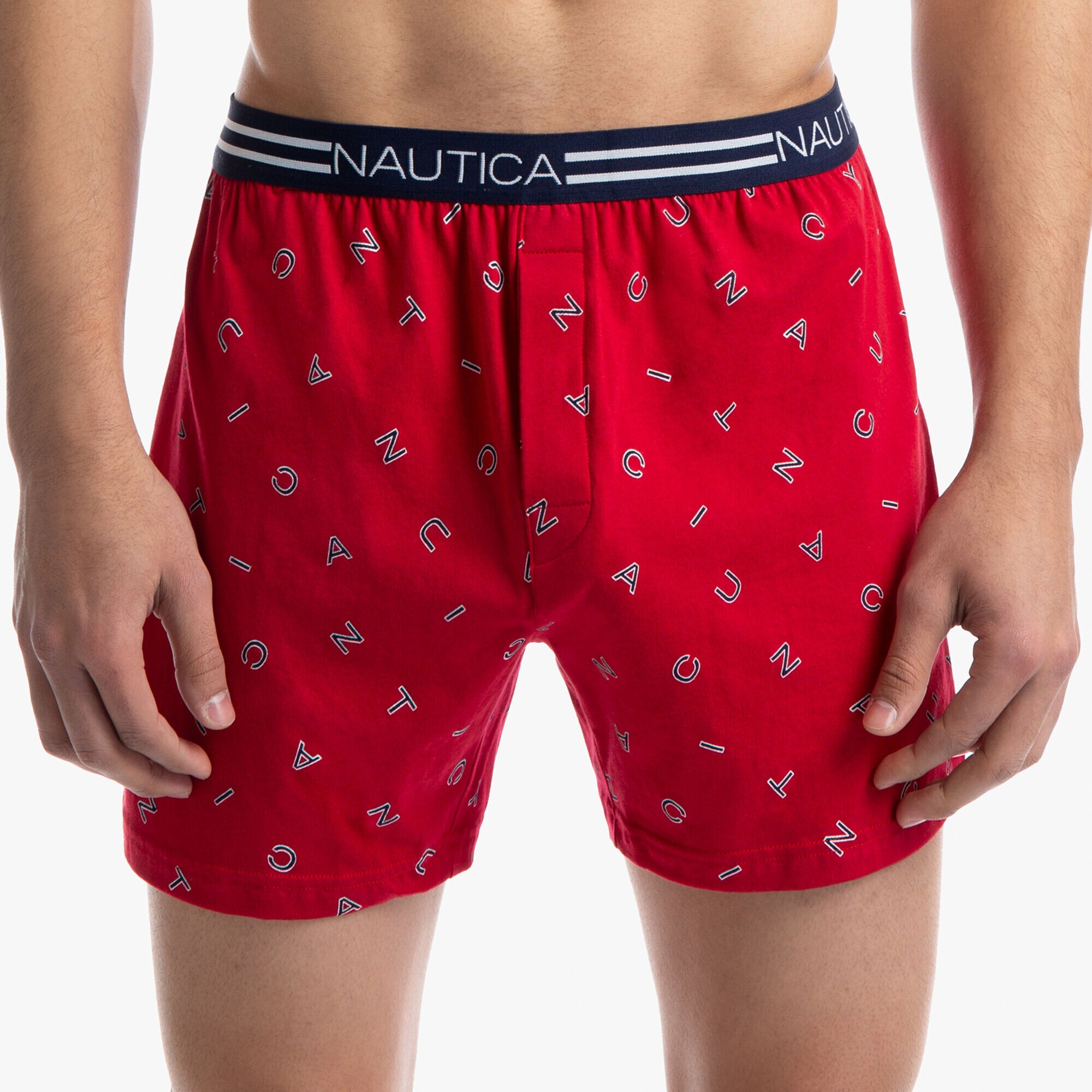 Logo Waist Knit Boxers,Cradle Pink,large