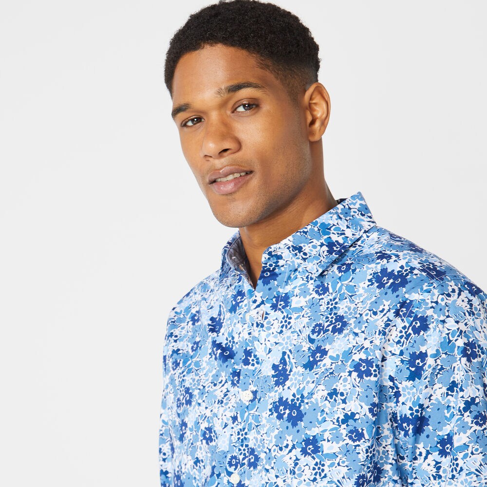 CLASSIC FIT FLORAL PRINT SHIRT,Limoges,large