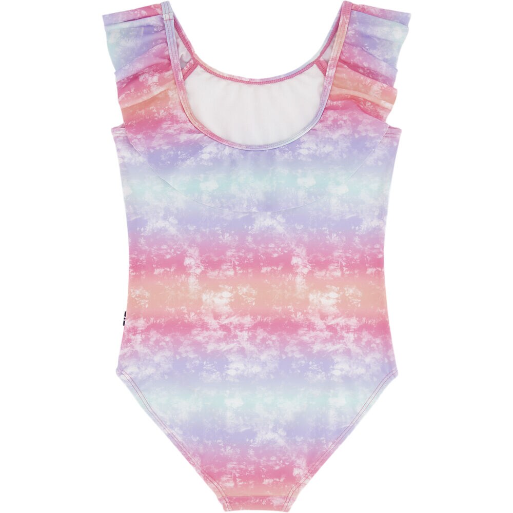 GIRLS' OMBRE TIE-DYE ONE-PIECE (7-16),Firey Red,large