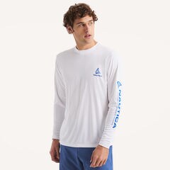 Nautica OTF Long-Sleeve UPF 50+ Shirt,Antique White Wash,large