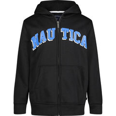 TODDLER BOYS’ LOGO FULL-ZIP HOODIE (2T-4T),Black,large