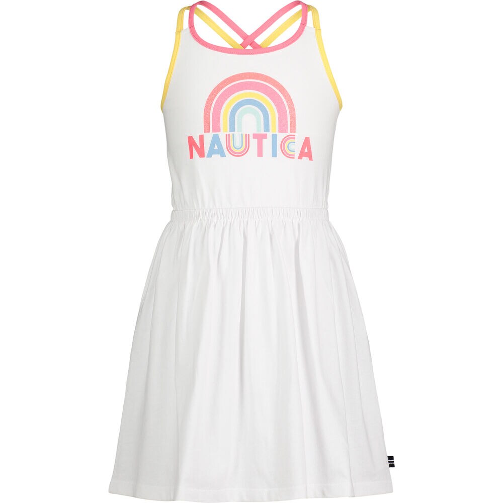 TODDLER GIRLS' MULTI-STRAP TANK DRESS (2T-4T),Antique White Wash,large
