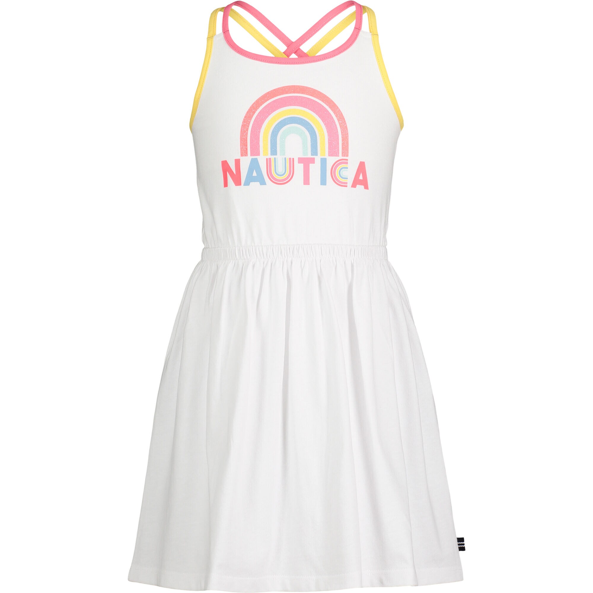 TODDLER GIRLS' MULTI-STRAP TANK DRESS (2T-4T),Antique White Wash,large
