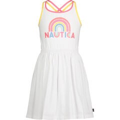 TODDLER GIRLS' MULTI-STRAP TANK DRESS (2T-4T),Antique White Wash,large