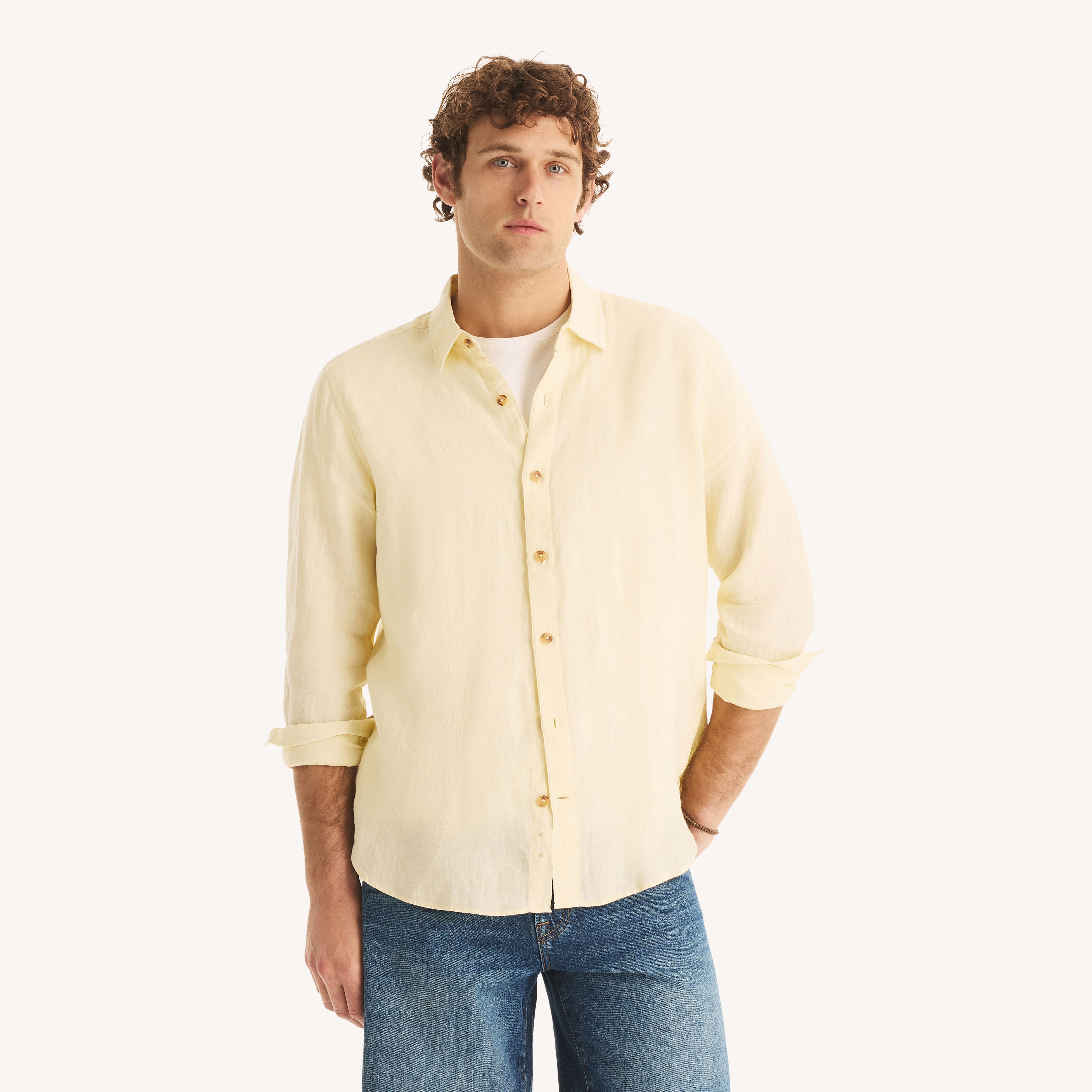Classic Fit Linen Shirt | Nautica