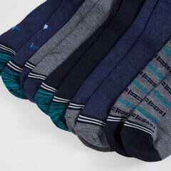 HERITAGE SIGNAL FLAG PRINT DRESS SOCKS, 5-PACK,Black,large