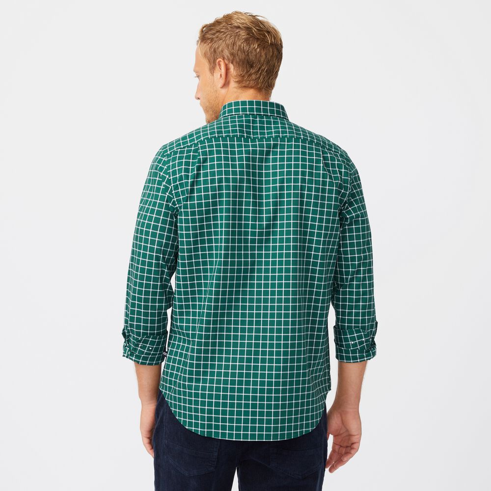 WRINKLE-RESISTANT PLAID SHIRT,Cosmic Fern,large
