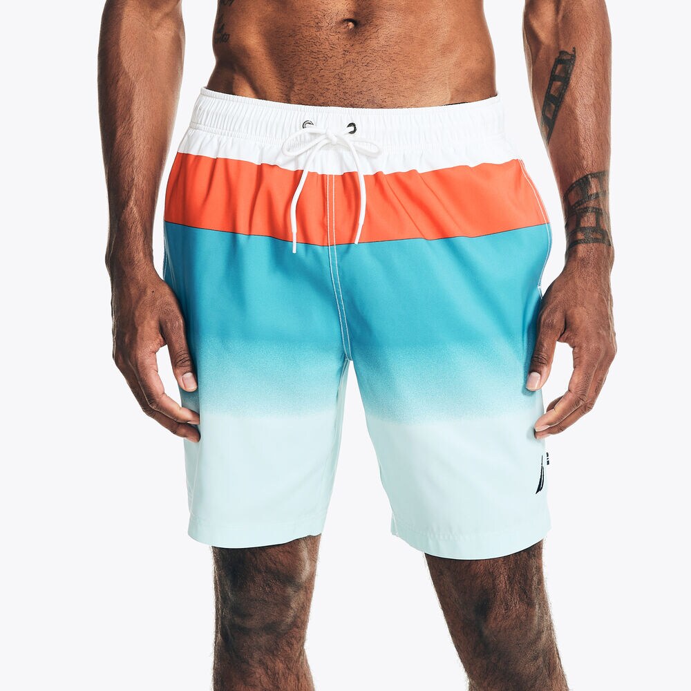SUSTAINABLY CRAFTED 8" LOGO SWIM,Bright White,large