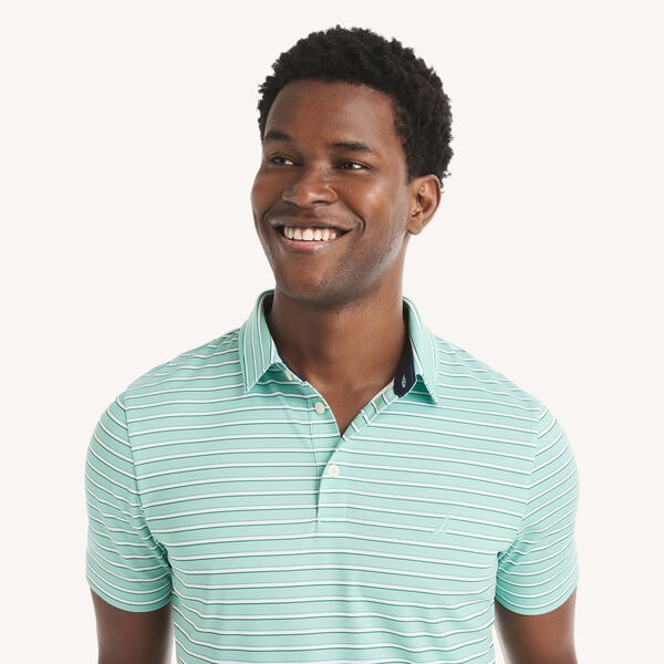 Striped Performance Polo