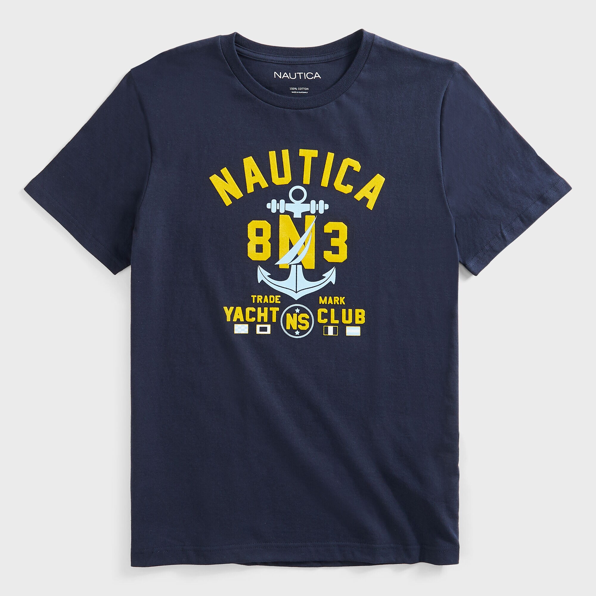 ANCHOR LOGO GRAPHIC T-SHIRT,Navy,large