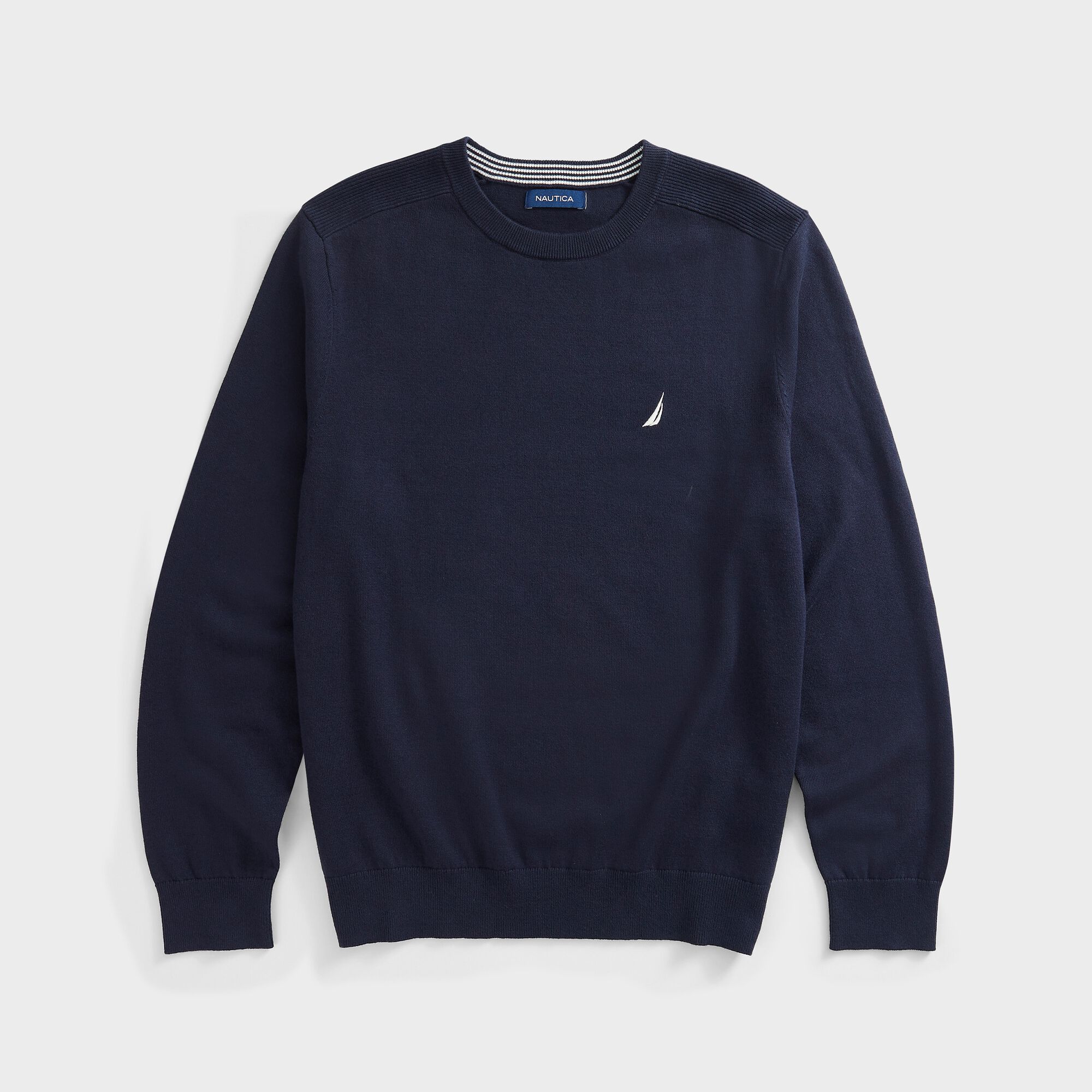 BIG & TALL NAVTECH BRAND ICON V-NECK SWEATER,Navy,large