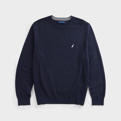 BIG & TALL NAVTECH BRAND ICON V-NECK SWEATER,Navy,large