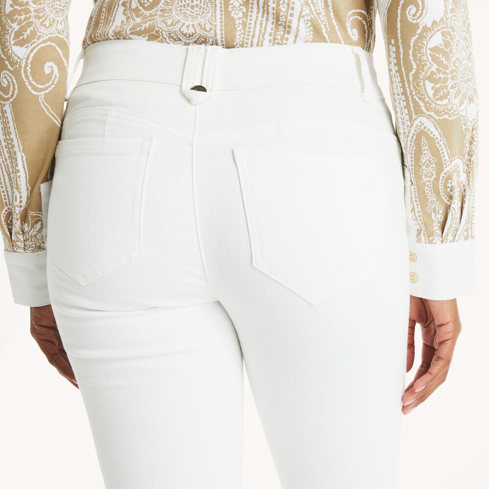 Mid-Rise Skinny Denim,Bright White,large
