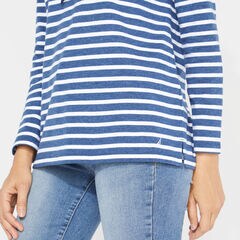 STRIPE PULLOVER HOODIE,Windsurf Blue,large