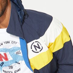 NAUTICA JEANS CO. REVERSIBLE BOMBER JACKET,Navy,large