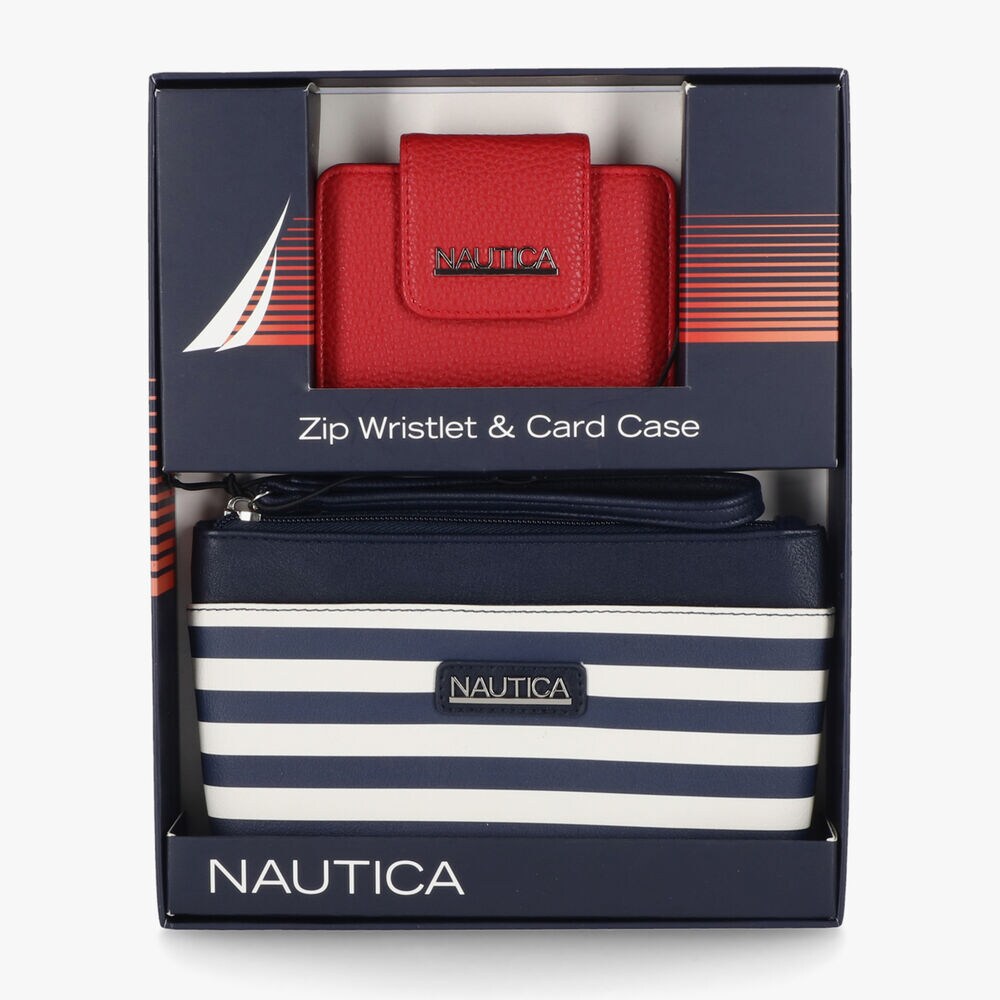 STRIPED LOGO EMBOSSED GIFT SET WITH BOX,Nautica Red,large