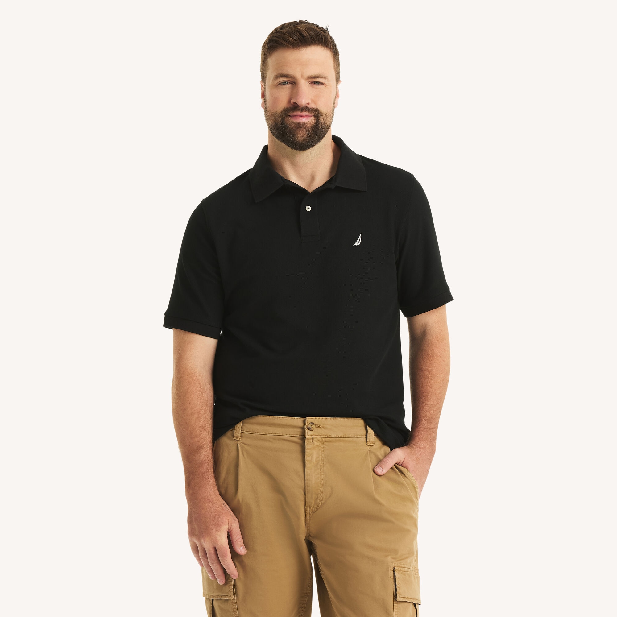 Image of Big & Tall Classic Fit Performance Deck Polo