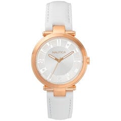 Flagstaff Leather Strap Watch,Bright White,large