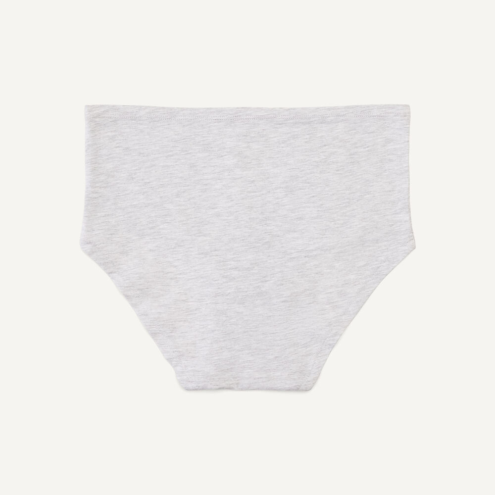 Stretch-Cotton Brief, 5-Pack,Grey Heather,large