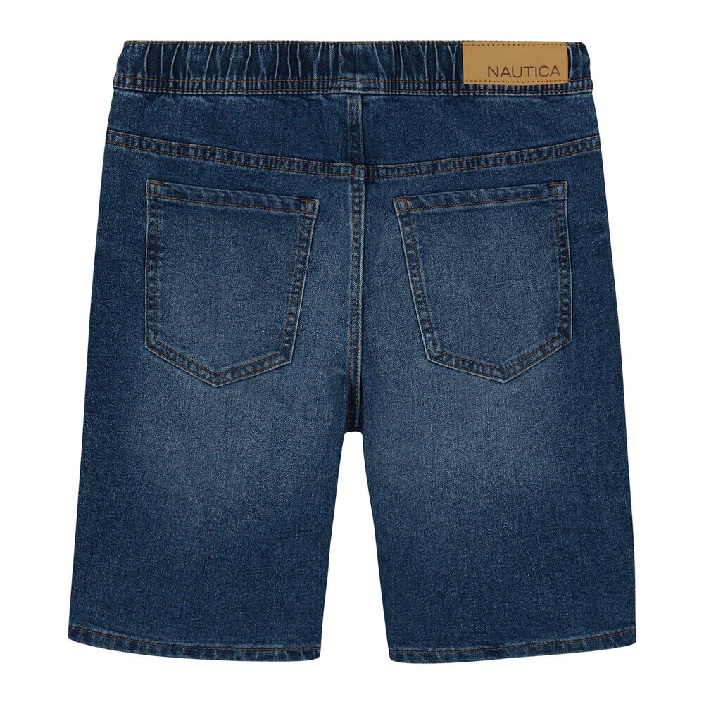 TODDLER BOYS' PULL-ON DENIM SHORT (2T-4T),Horizon Blue,large