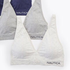 Logo Bras, 3-Pack,Angel Blue,large