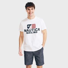 SAILING '83 GRAPHIC T-SHIRT,Bright White,large