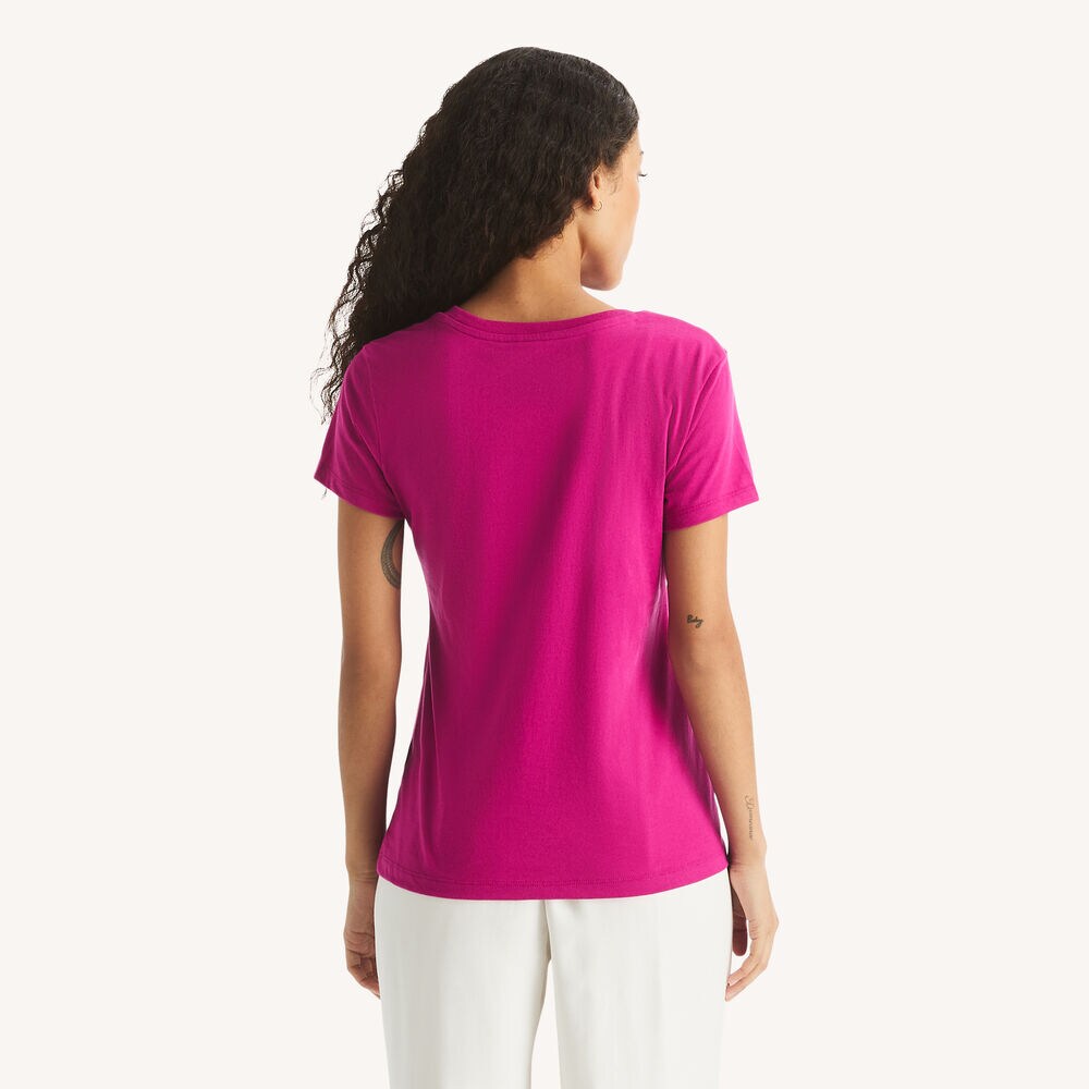 Rhinestone Sailing Graphic T-Shirt,Fancytail Fuschia,large