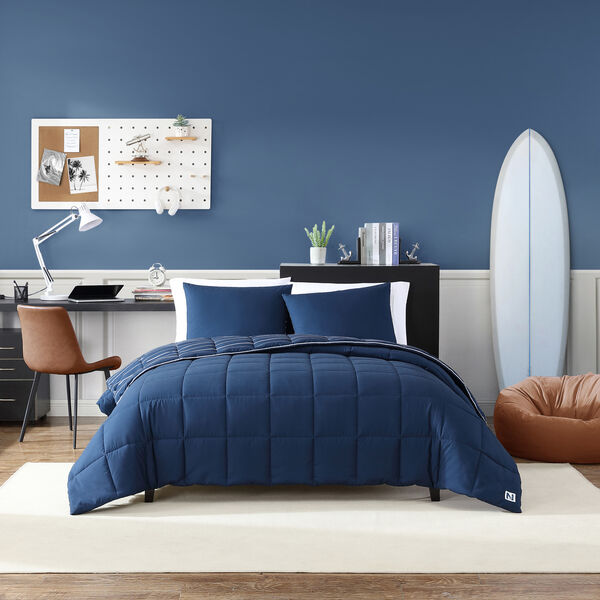 LONGDALE TWIN REVERSIBLE COMFORTER AND SHAM SET