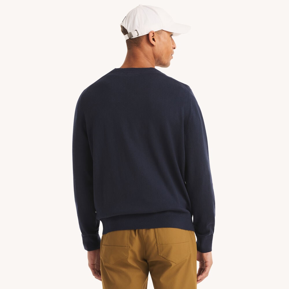 Navtech V-Neck Sweater,Navy,large