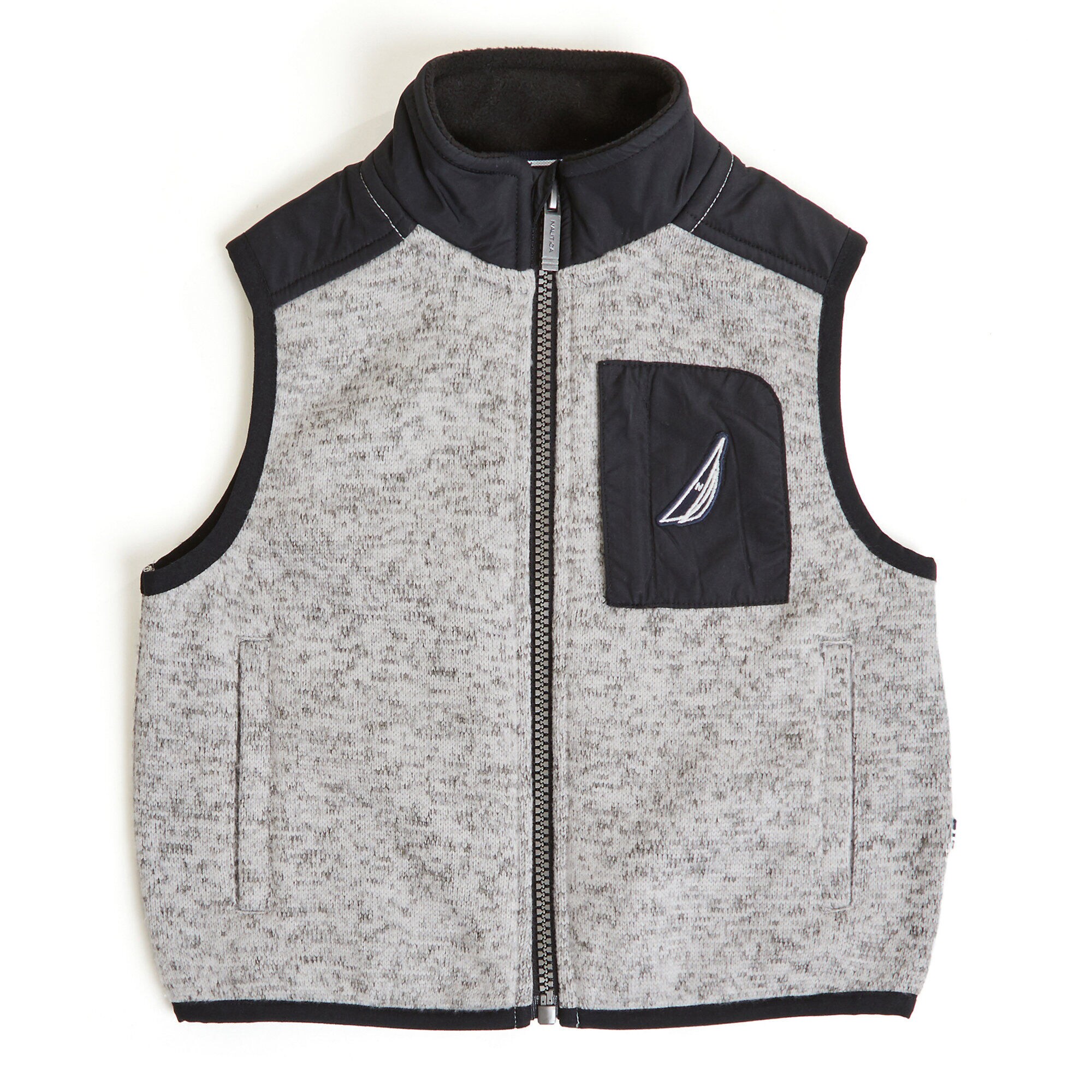 Toddler Boys' Jaxon Nautex Fleece Sweater Vest (2T-4T),Grey Heather,large